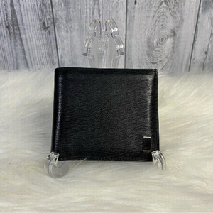 DUNHILL bifold leather mens wallet in black